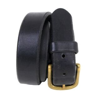 Eddie Bauer BLACK GENUINE LEATHER 1.25"Wd CASUAL DRESS MEN'S BELT Sz 38 (28D